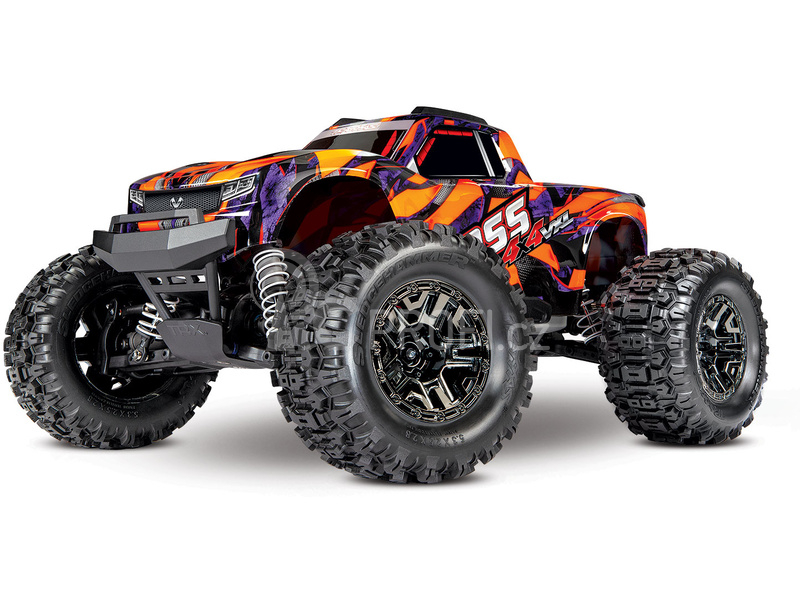 RC auto Traxxas Hoss 1:10 VXL 4WD TQi RTR, Solar Flare