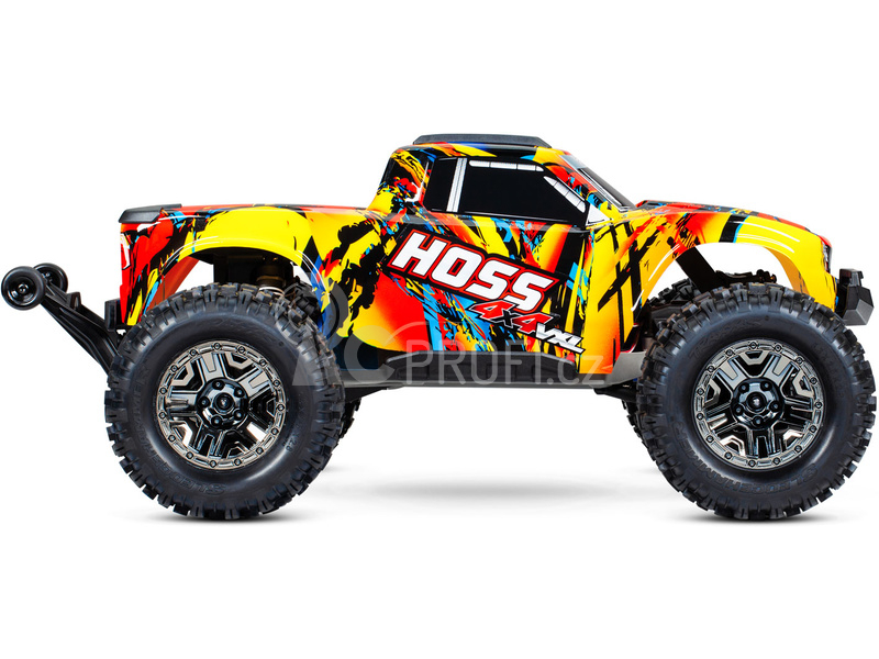 RC auto Traxxas Hoss 1:10 VXL 4WD TQi RTR, Solar Flare