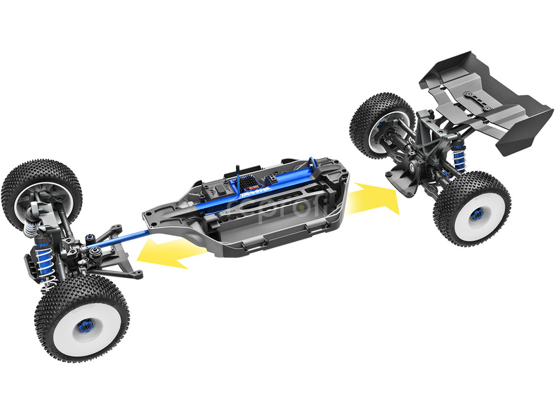 RC auto Traxxas Jato 1:8 4WD VXL-4S RTR, modrá