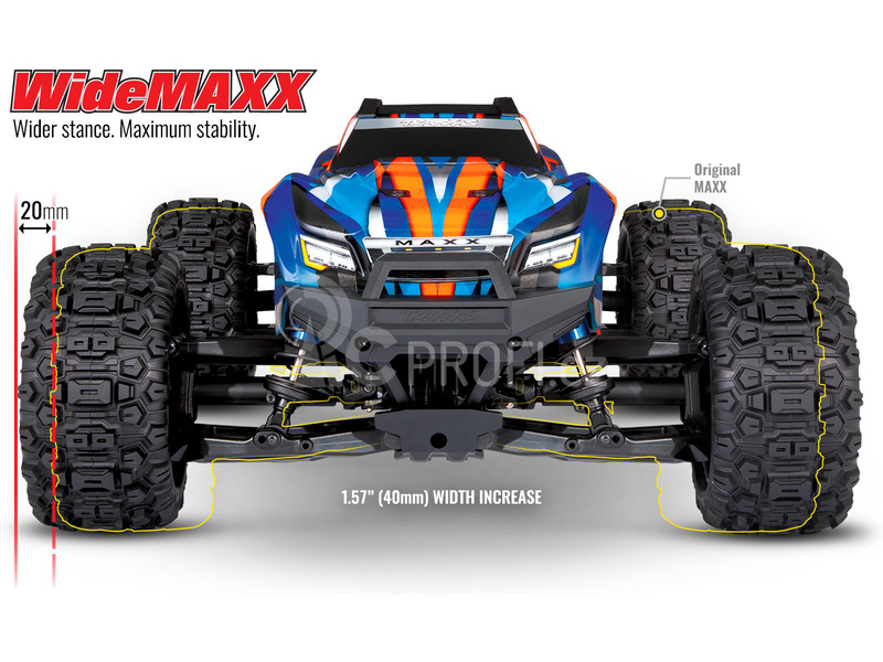 RC auto Traxxas Maxx 1:8 4WD TQi RTR, modrá