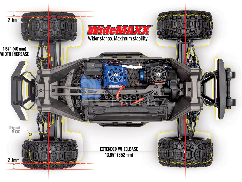 RC auto Traxxas Maxx 1:8 4WD TQi RTR, modrá