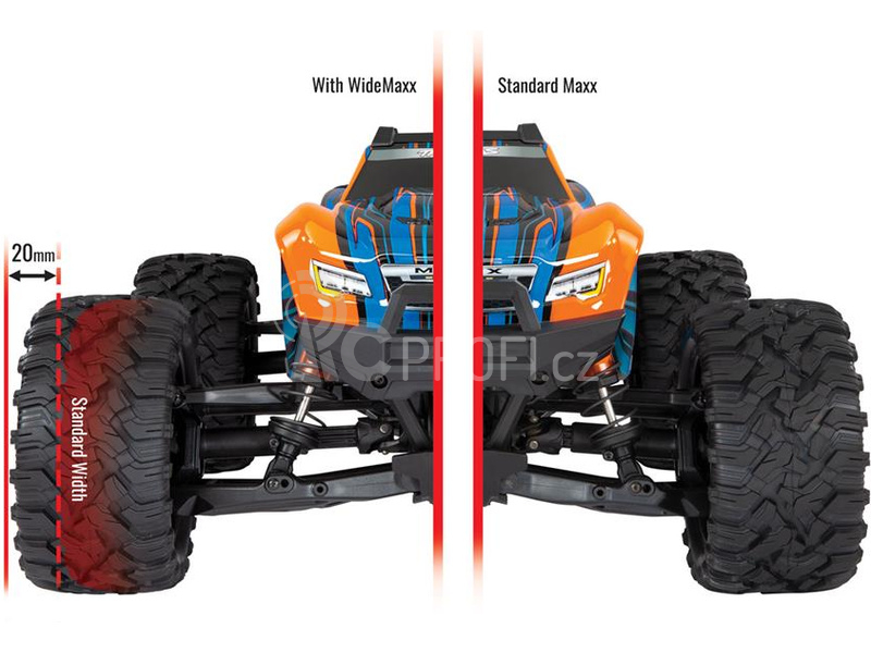 RC auto Traxxas Maxx 1:8 4WD TQi RTR, oranžová