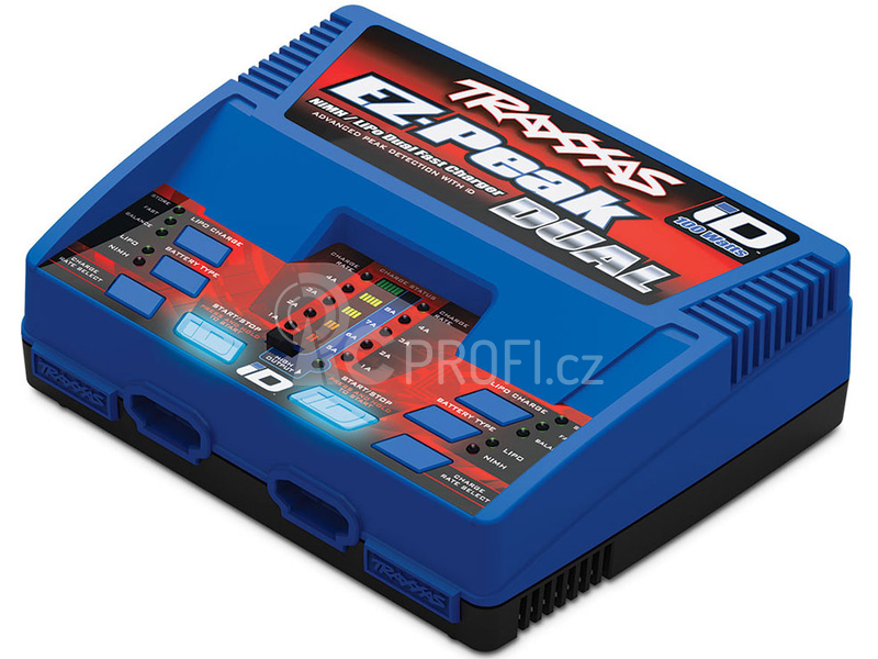 Traxxas nabíječ EZ-Peak Plus LiPo/NiMH Dual 2x50W