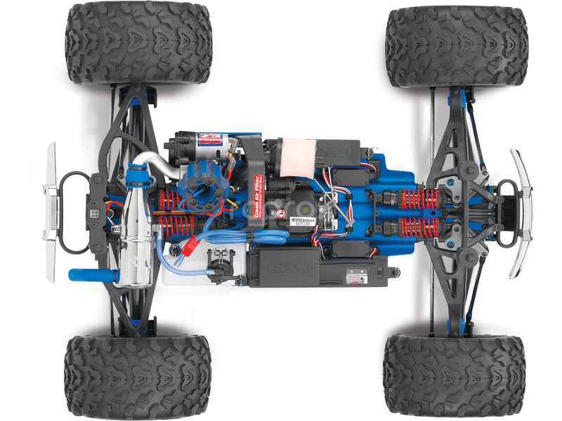 RC auto Traxxas Nitro Revo 1:8 s BlueTooth RTR, modrá