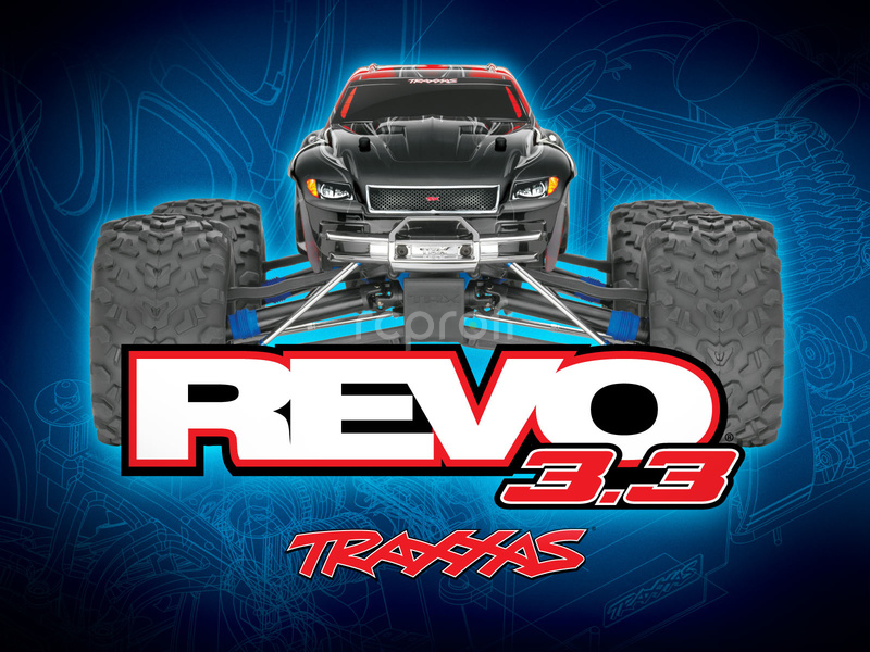 RC auto Traxxas Nitro Revo 1:8 s BlueTooth RTR, modrá