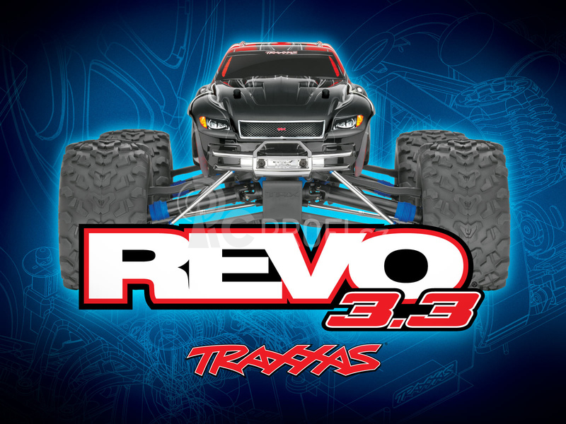 RC auto Traxxas Nitro Revo 1:8 TQi s BlueTooth RTR, modrá