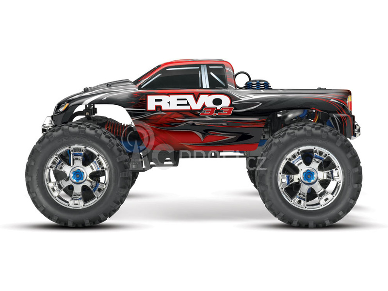 RC auto Traxxas Nitro Revo 1:8 TQi s BlueTooth RTR, stříbrná