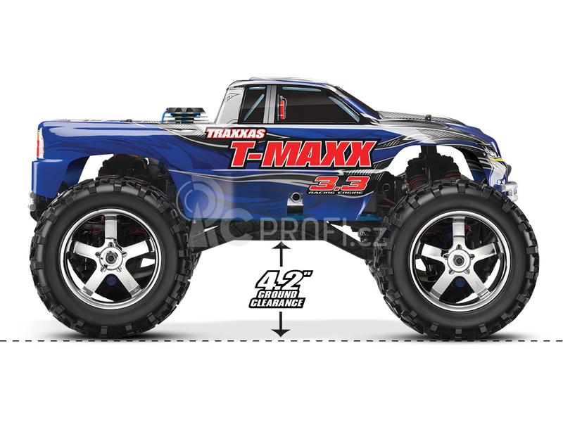 RC auto Traxxas Nitro T-Maxx 3.3 1:8 TQi Bluetooth RTR, bílá