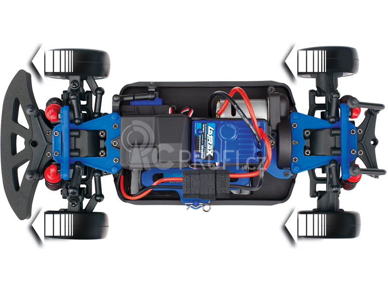 RC auto Traxxas Rally 1:18 4WD RTR, červená