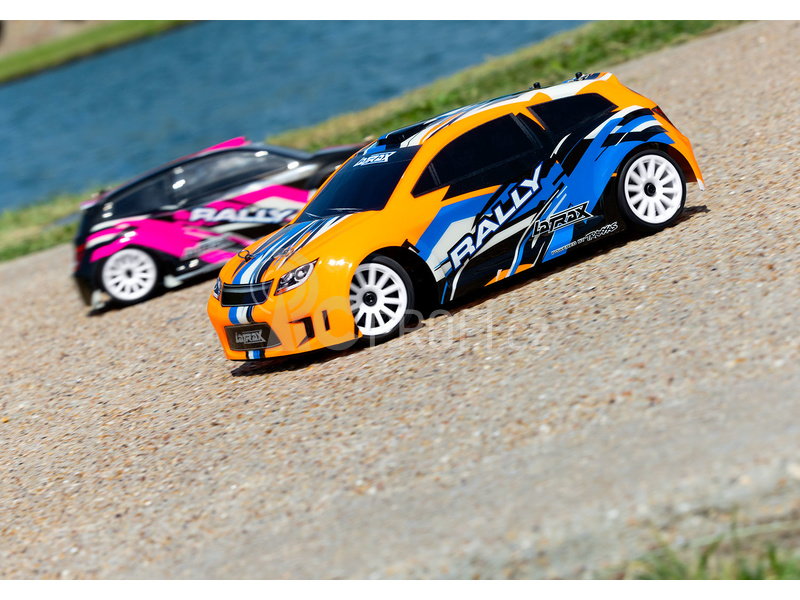 RC auto Traxxas Rally 1:18 4WD RTR, oranžová