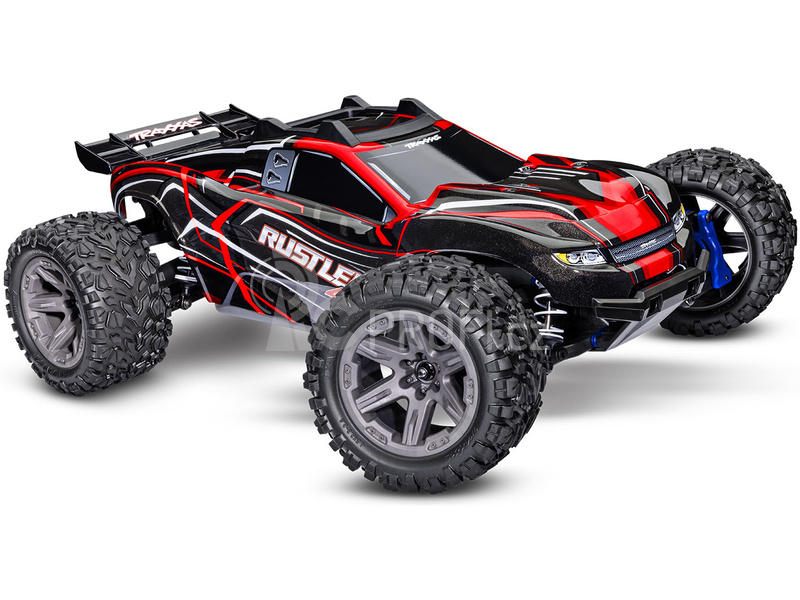 RC auto Traxxas Rustler 1:10 2BL 4WD RTR, červená