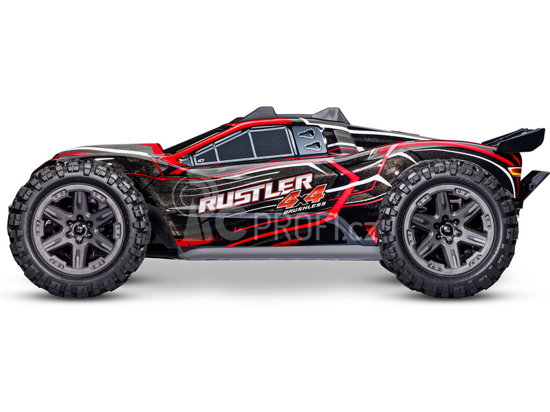 RC auto Traxxas Rustler 1:10 2BL 4WD RTR, červená