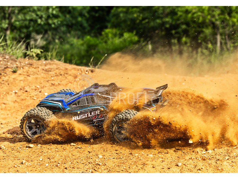 RC auto Traxxas Rustler 1:10 2BL 4WD RTR, červená