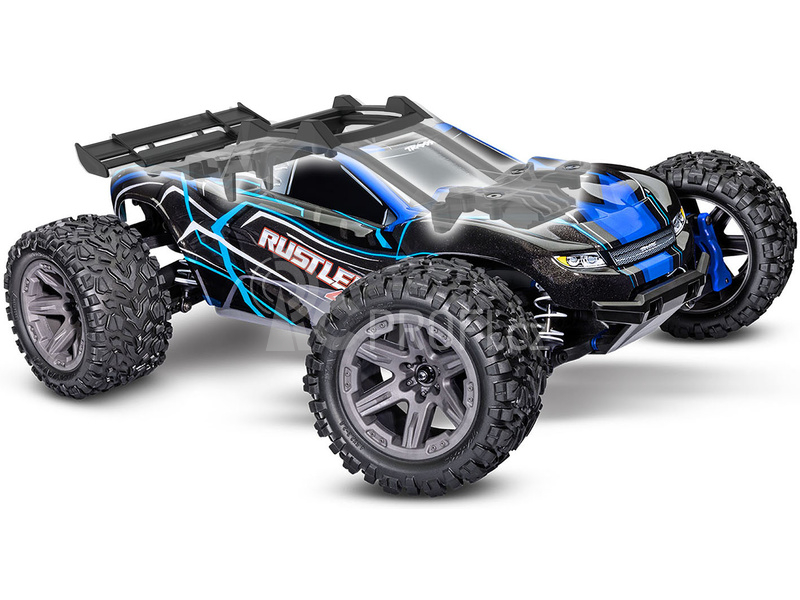 RC auto Traxxas Rustler 1:10 2BL 4WD RTR, červená