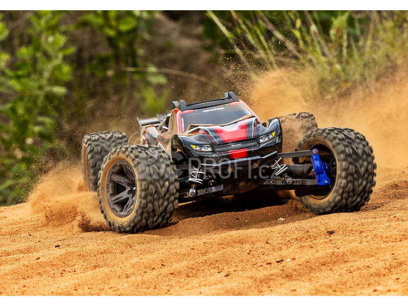 RC auto Traxxas Rustler 1:10 2BL 4WD RTR, červená