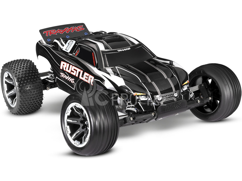 RC auto Traxxas Rustler 1:10 RTR, černá