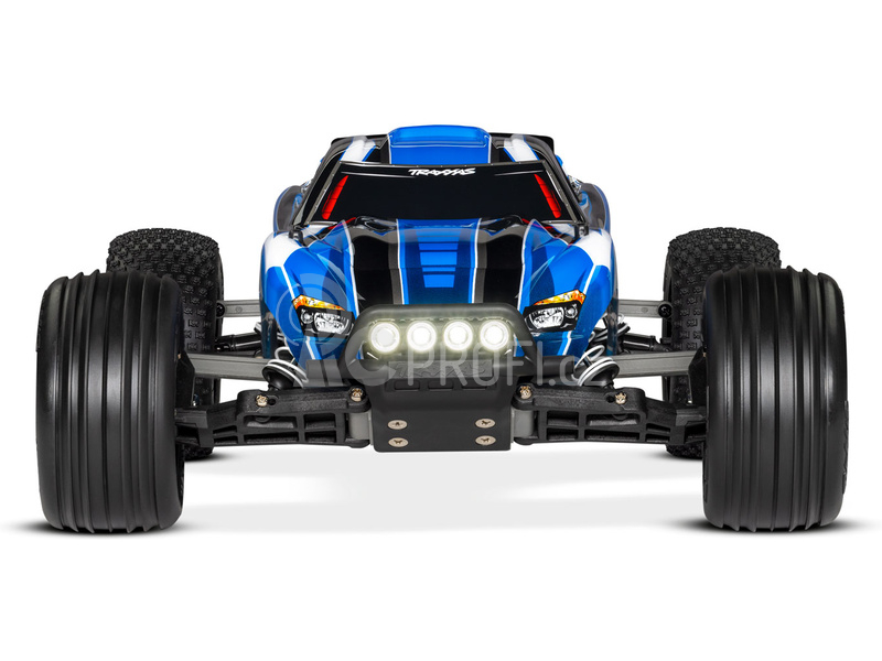 RC auto Traxxas Rustler 1:10 RTR s LED osvětlením, červeno-černá