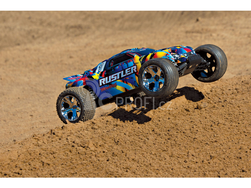 RC auto Traxxas Rustler 1:10, červená