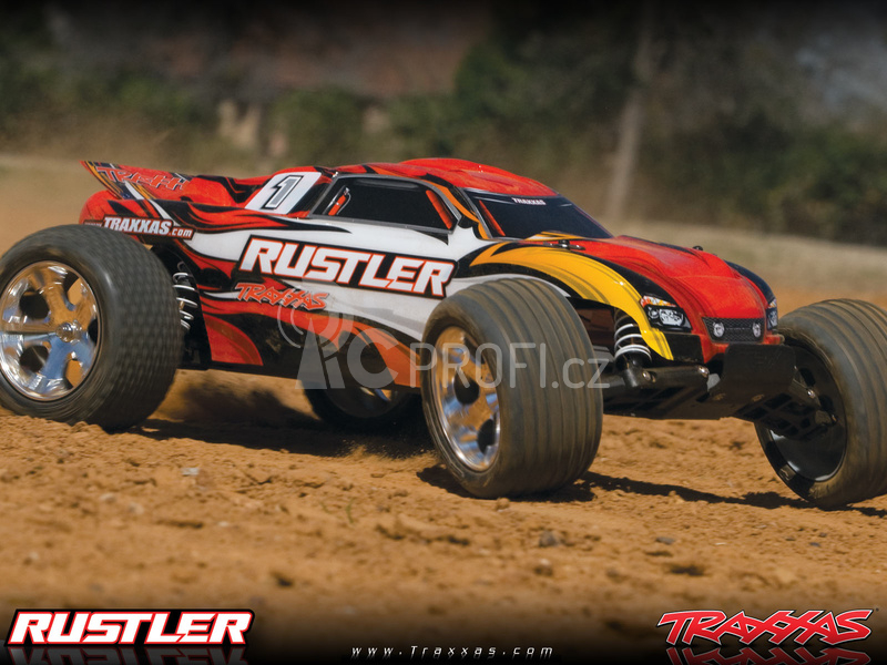 RC auto Traxxas Rustler 1:10, červená