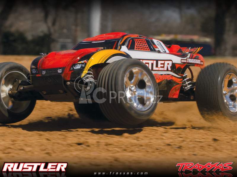 RC auto Traxxas Rustler 1:10, červená