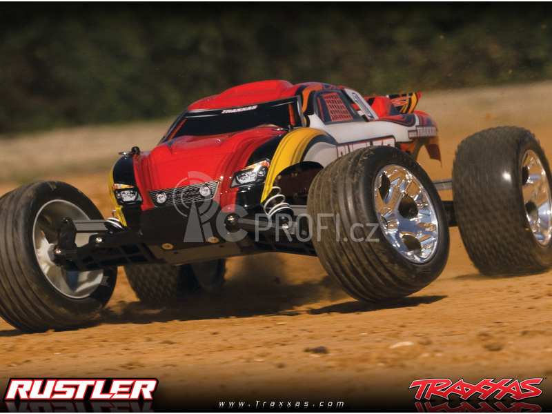 RC auto Traxxas Rustler 1:10, červená