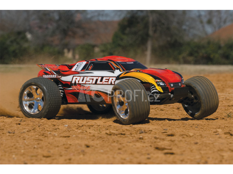 RC auto Traxxas Rustler 1:10, červená