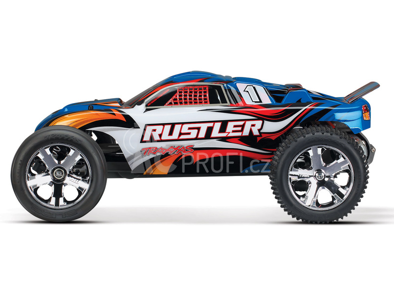 RC auto Traxxas Rustler 1:10 RTR, modrá