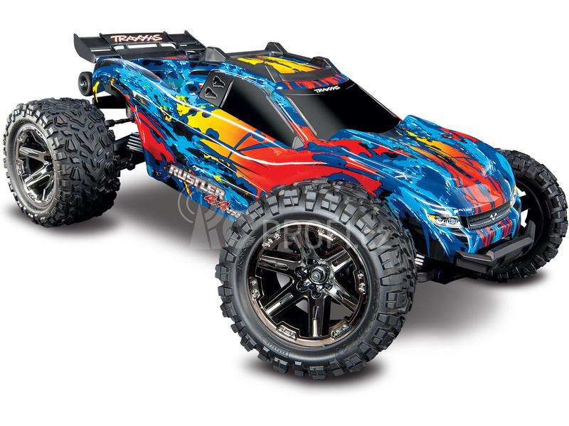 RC auto Traxxas Rustler 1:10 VXL 4WD TQi, zelená