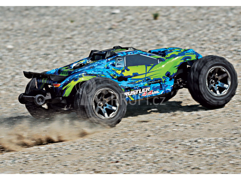 RC auto Traxxas Rustler 1:10 VXL 4WD TQi, zelená