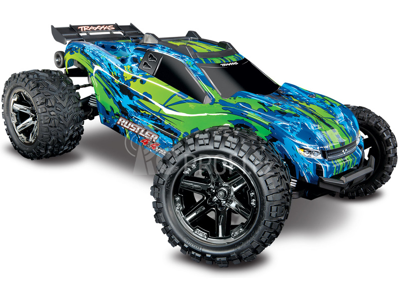 RC auto Traxxas Rustler 1:10 VXL 4WD TQi, červená