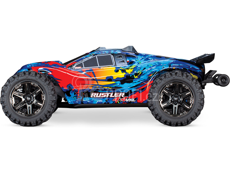 RC auto Traxxas Rustler 1:10 VXL 4WD TQi, červená