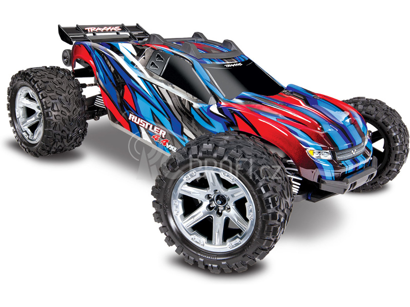 RC auto Traxxas Rustler 1:10 VXL 4WD TQi RTR, růžová