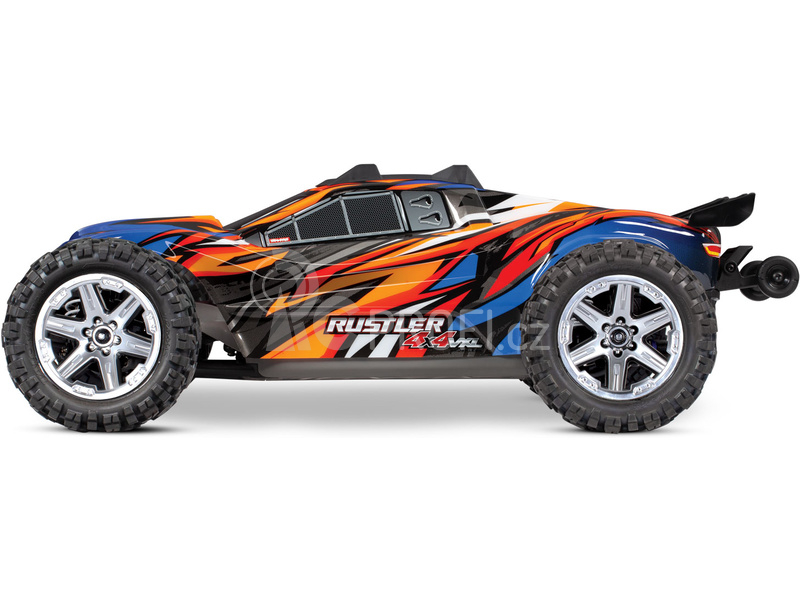 RC auto Traxxas Rustler 1:10 VXL 4WD TQi RTR, růžová