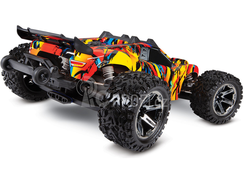 RC auto Traxxas Rustler 1:10 VXL 4WD TQi RTR, Solar Flare