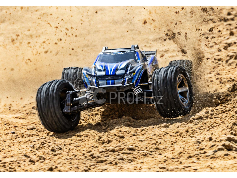 RC auto Traxxas Rustler 1:10 VXL HD 4WD RTR, modrá