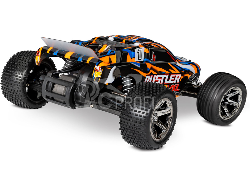 RC auto Traxxas Rustler 1:10 VXL RTR, červená