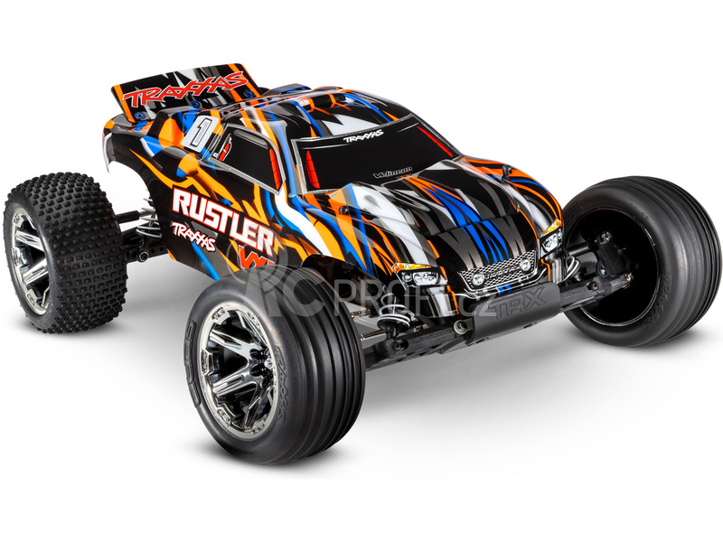 RC auto Traxxas Rustler 1:10 VXL RTR, červená