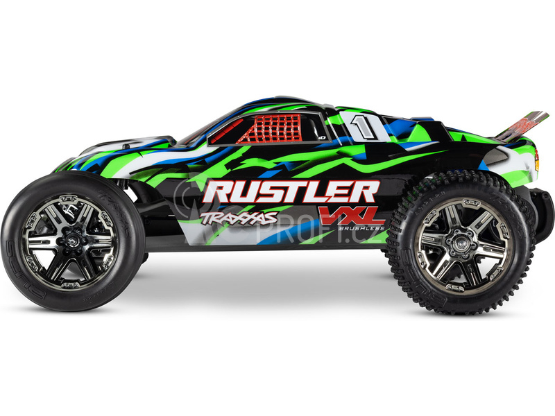 RC auto Traxxas Rustler 1:10 VXL RTR, zelená