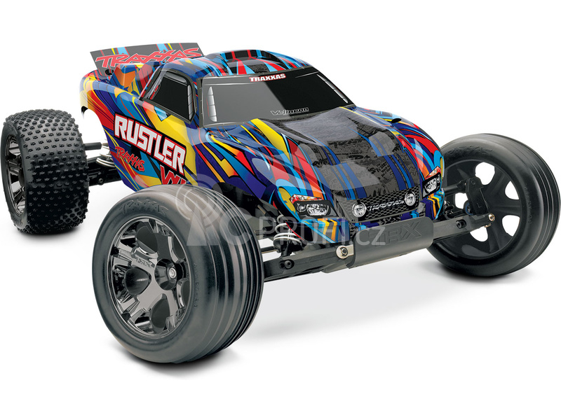 RC auto Traxxas Rustler 1:10 VXL TQi, červená