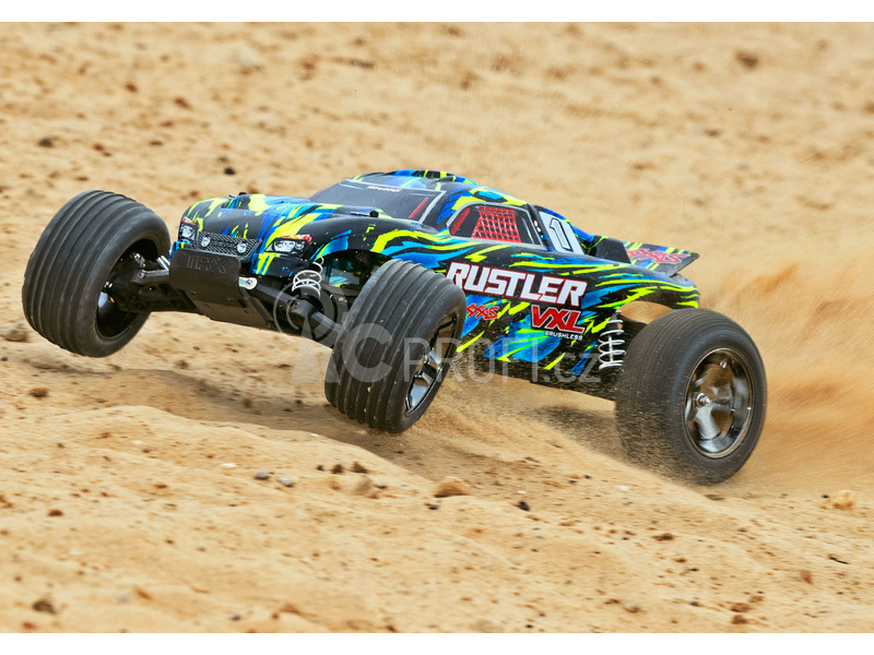 RC auto Traxxas Rustler 1:10 VXL TQi RTR, oranžová