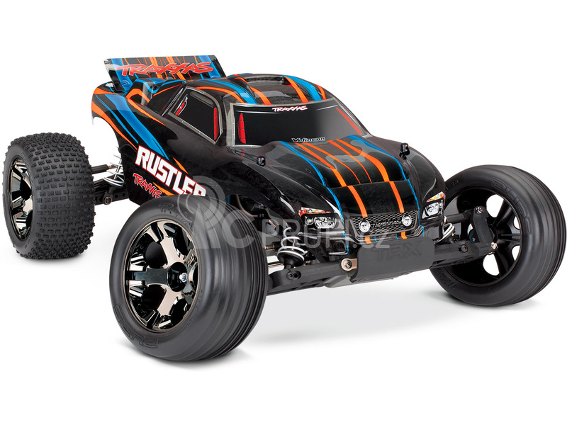 RC auto Traxxas Rustler 1:10 VXL TQi RTR, oranžová