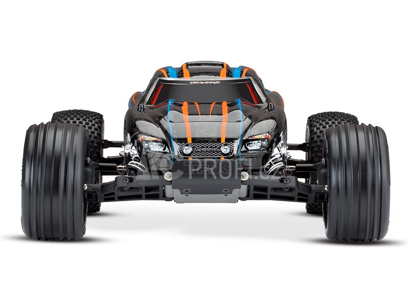 RC auto Traxxas Rustler 1:10 VXL TQi RTR, oranžová