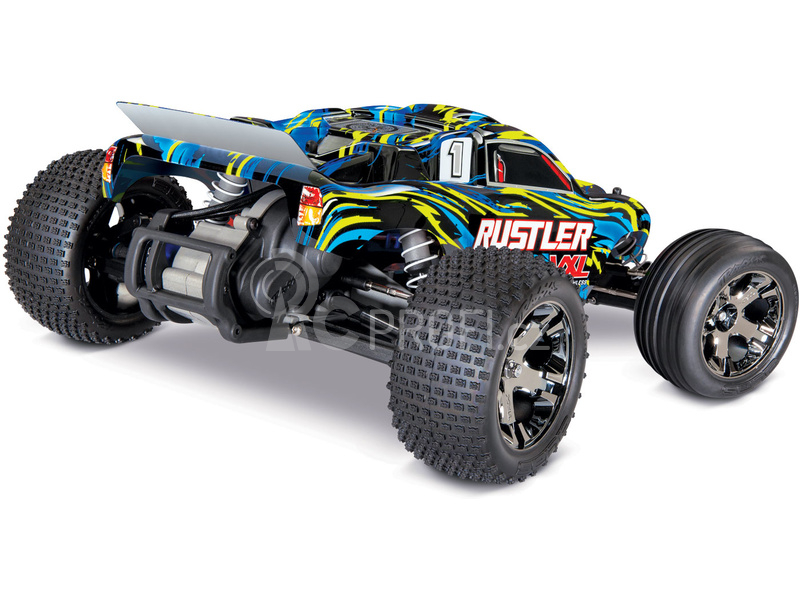 RC auto Traxxas Rustler 1:10 VXL TQi RTR, oranžová