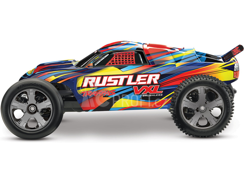 RC auto Traxxas Rustler 1:10 VXL TQi, Rock'n Roll