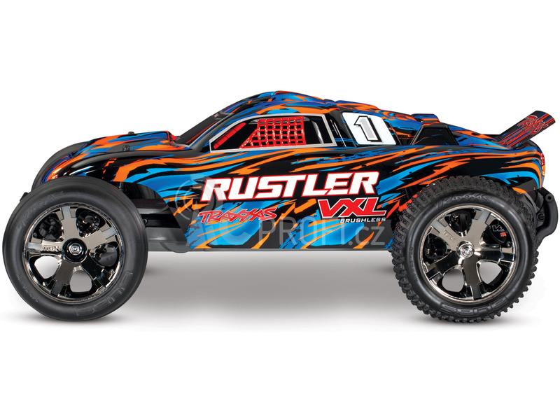 RC auto Traxxas Rustler 1:10 VXL TQi RTR, žlutá