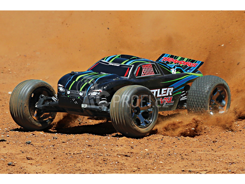 RC auto Traxxas Rustler 1:10 VXL TQi RTR, žlutá