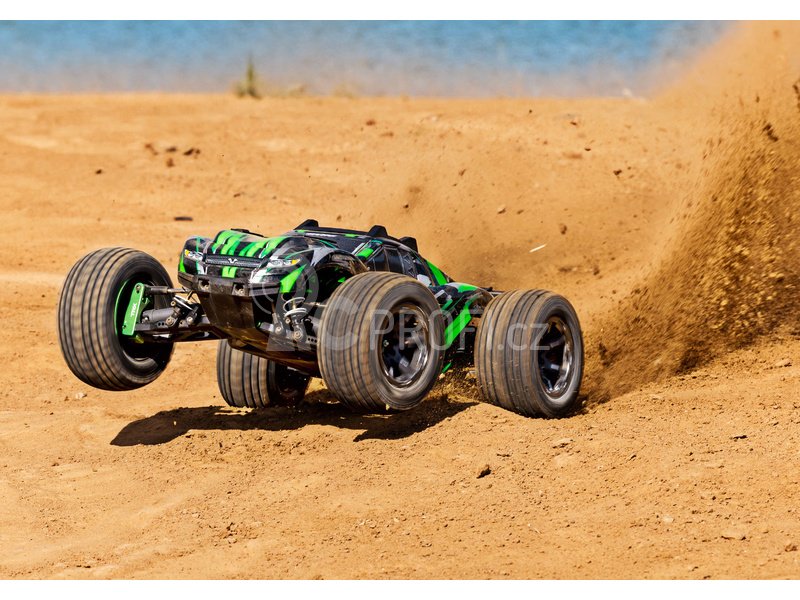 RC auto Traxxas Rustler 4x4 Ultimate VXL RTR, zelená