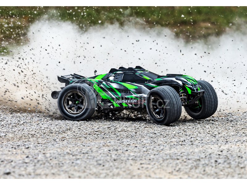 RC auto Traxxas Rustler 4x4 Ultimate VXL RTR, zelená