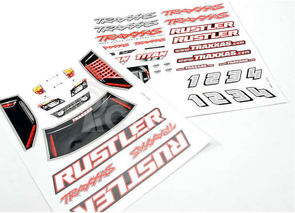 Traxxas samolepky: Rustler