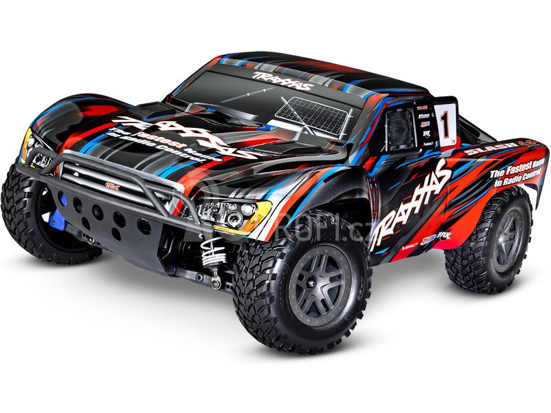 RC auto Traxxas Slash 1:10 2BL 4WD RTR, červená